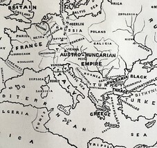 1880 Map Of Caesars Roman Empire 10 Kingdoms Victorian Religious Antique... - $49.99