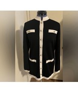 Vintage Liz Claiborne Button Down Knit Sweater Dress / Cardigan Size S - $38.61