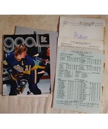 Goal Magazine California Golden Seals Los Angeles Kings 2/23/75 Hockey P... - £11.79 GBP