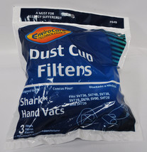 Shark Hand Vac Dust Cup Filter 3 Pack F649 - £16.42 GBP