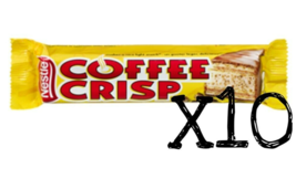 10 Coffee Crisp Chocolate Bars Full Size 50g Each NESTLE exp sep/04 /2024 - £10.33 GBP