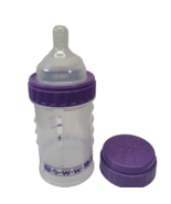 Playtex Round Top Rapid Nipple Nurser Drop In Baby Bottle 4 oz Purple In... - £13.39 GBP