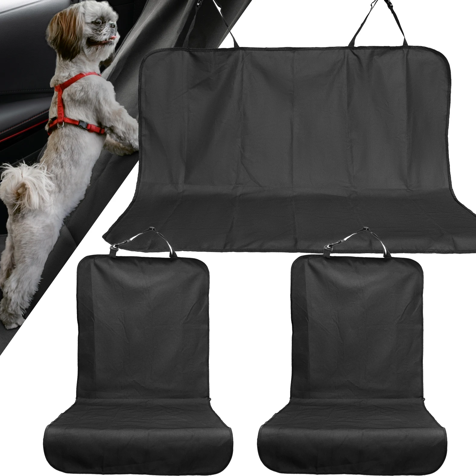Foldable Dog Car Seat Cover Waterproof Pet Travel Dog Carrier Hammock Car Rear - £14.78 GBP+