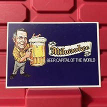Milwaukee Wisconsin Beer Capital Of The World Postcard Plastichrome Unus... - $171.13 MXN