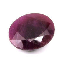 CERTIFIED 9.27Ct Natural Untreated Ruby (MANIK) Oval Faceted Rashi Sun Gemstone - £29.02 GBP