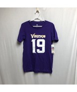 Minnesota Vikings NFL Team Apparel Shirt Youth Size XXL 18 Number 19 Ada... - £13.79 GBP