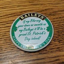 Bailey’s You Should Irish Happy St Paddys Day Button Pin Pinback Vintage 1992 - £11.05 GBP