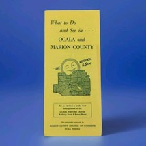 Ocala Marion County Florida Vintage Travel Brochure Booklet Guide - $12.49