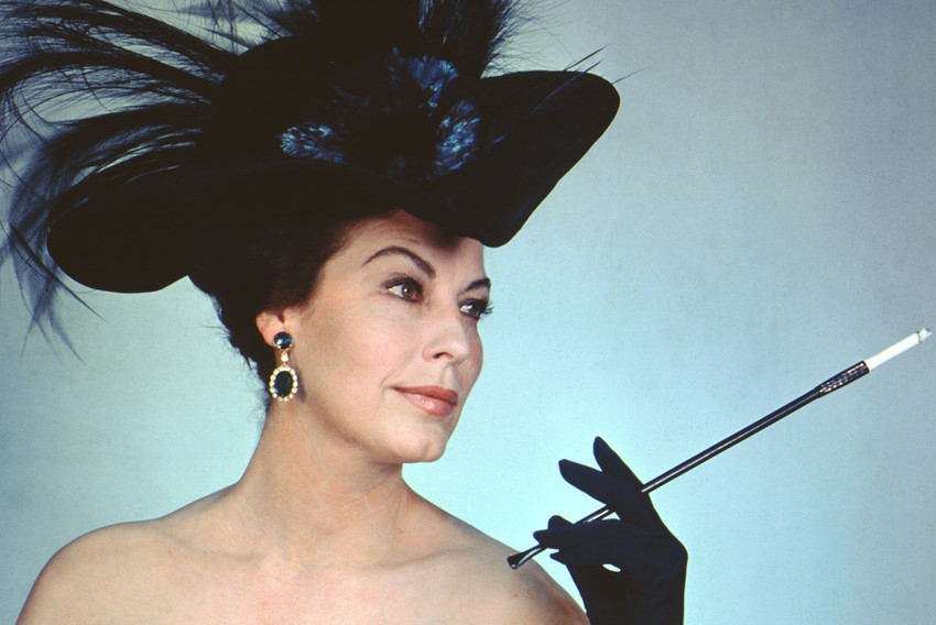 Primary image for Risnay Ava Gardner In 55 Days At Peking Elegant With Cigarette Holder And Hat 24