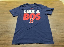 Boston Red Sox “Like a BOS” Men’s Blue MLB Baseball T-Shirt - Nike - Small - $14.99