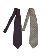 ITALY - 2 Lot Men&#39;s 100% Silk Dress Ties - Style - Made In Italy Ties - $15.57