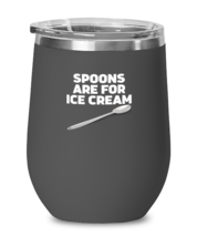 Wine Tumbler Stainless Steel Insulated  Funny Spoon are for Ice Cream  - £23.86 GBP