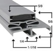 Delfield Compatible Gasket  1702203 Snap-In 3 Sided Stainless Steel  29-1/2 X 72 - $39.95