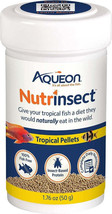 Aqueon Nutrinsect Tropical Fish Pellets - 100% Fish-Free Formula for Colorful, H - £6.19 GBP+