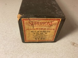 Vtg 1921 Supertone 5146 Who will be the next one to Cry Over You Piano Roll - £7.85 GBP