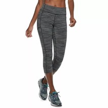 Tek Gear Womens S Side Pocket Black Stripe Capri Leggings (WT13A408RN) - £14.01 GBP