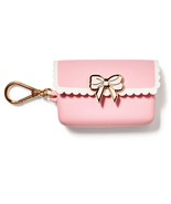 Bath &amp; Body Works Pink SCALLOP BOW SNAP CASE Pocketbac Holder LQQK - $24.38 CAD