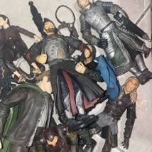 VINTAGE Lot Of 10 Marvel NLP Lord Of The Rings Action Figure Lot 2002-20... - $39.59