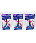 Menge Von 3 Allary Kinder Schere 11.4cm Einfache Griff Griffe - Blau - $6.90