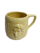 Vintage Coronation Mug 1953 ER Queen Elizabeth 11 KSP England Beige June 2nd - £8.65 GBP