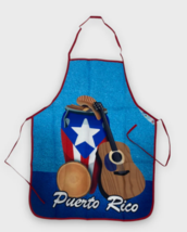 Puerto Rico Kitchen Set of 4: Towel • Apron • Oven Mitt • Pot Holder Ins... - £18.16 GBP