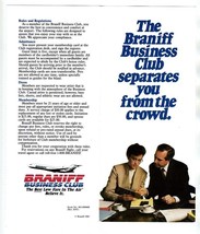 Braniff Business Club Application Brochure &amp; Application Form 1987 - £23.46 GBP