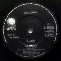 Madonna - Gambler / Nature of the Beach [7" 45 rpm Single] UK Import Pic Sleeve image 2