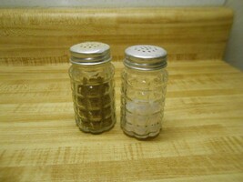 vintage anchor hocking salt and pepper shakers - $9.45