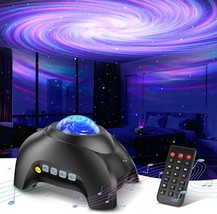 Jet Black- Projector with 33 Light Effects, Night Lights LED Star Projector - £50.34 GBP