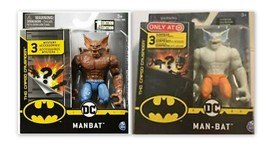 2020 SPIN MASTER DC 1ST EDITION CREATURE CHAOS MANBAT BOTH BROWN &amp; WHITE... - $22.99