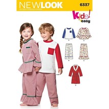 New Look Sewing Pattern 6337 Top Pants Robe Child Size 3-8 - £7.03 GBP