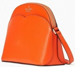 Kate Spade Payton Large Dome Crossbody Orange Saffiano Leather WKRU7085 $299 FS - £84.86 GBP
