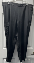 Loft Black Dress Pants 2 top &amp; 2 side leg pockets Pull on Women&#39;s Sz XL NWT - £14.53 GBP