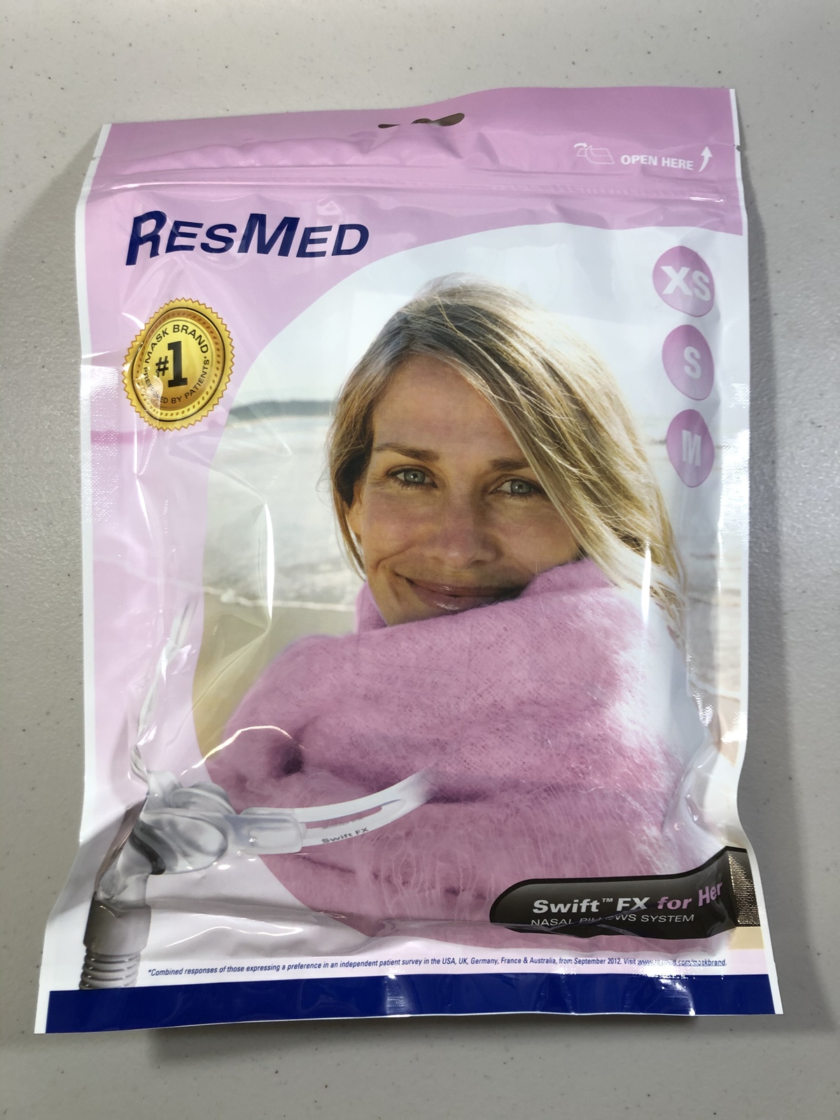 ResMed Swift FX For Her Nasal Cpap Mask Pillow System 61540 with Headgear - $56.95