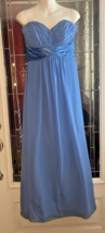 Bill Levkoff  Wedding Formal Cocktail Party Maxi Strapless Dress LT Blue... - $24.32 CAD
