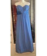 Bill Levkoff  Wedding Formal Cocktail Party Maxi Strapless Dress LT Blue... - €15,36 EUR