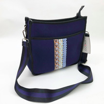 Jen &amp; Co. Jolee Neoprene Boho Blue Cross Body Bag 12x11x3.5 inches - $39.59