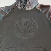 And 1 Men’s Black & Dyed Gray Sleeves Hoodie Sweatshirt Measured Chest 51" image 6