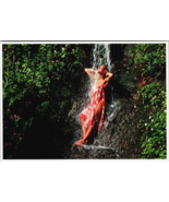 Island Girl Postcard tiki  Waterfall refreshing Hawaiian - $22.89