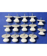 LOT 14 Two Piece White Ceramic Cabinet Knobs w/ Screws - $394.00 MXN