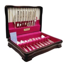 Vtg 1948 Community Oneida Silver Plate Morning Star 50 Pcs Flatware Set For 8  - £126.89 GBP