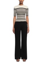 Jonathan Simkhai elena short sleeve top in Black Stripe - $189.00