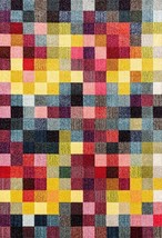 Rugs Area Rugs Carpets 8x10 Rug Large Checkered 5x7 Big Colorful Cool Kids Rugs - £20.03 GBP+