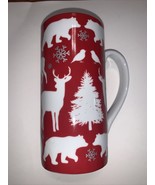 Food Network 16oz Tall Latte Mug | Forest Animals | Deer | Bear | Bird |... - $10.00