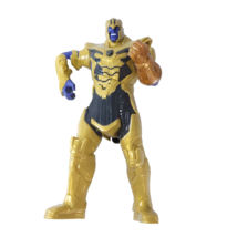 Marvel Avengers Villain Thanos Talking Light Up 8&quot; Figure Toy Hasbro 201... - £7.76 GBP