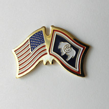 Wyoming United States Us State Flag Lapel Pin Badge 1 Inch - £4.28 GBP