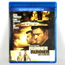 Runner Runner (Blu-ray/DVD, 2014, Inc Digital Copy) Like New !   Ben Affleck - £6.08 GBP