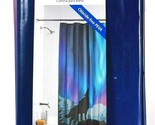 Mainstays Chloride Free PEVA Shower Curtain Northern Lights Wolf Multicolor - $21.99