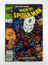 Web of Spider-Man #55 Marvel Comics Showdown Newsstand Edition FN/VF 1989 - $2.96