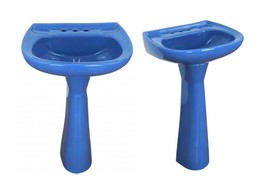Mexican Talavera Pedestal Sink Handcrafted Ceramic - Adriatico - - $11,222.06 MXN